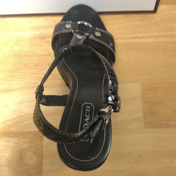 Coach MaryAlice Print Python Sandals -See pix - Picture 6 of 9